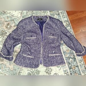 Talbot's Purple Coat Size 12 Petite ,Preowned